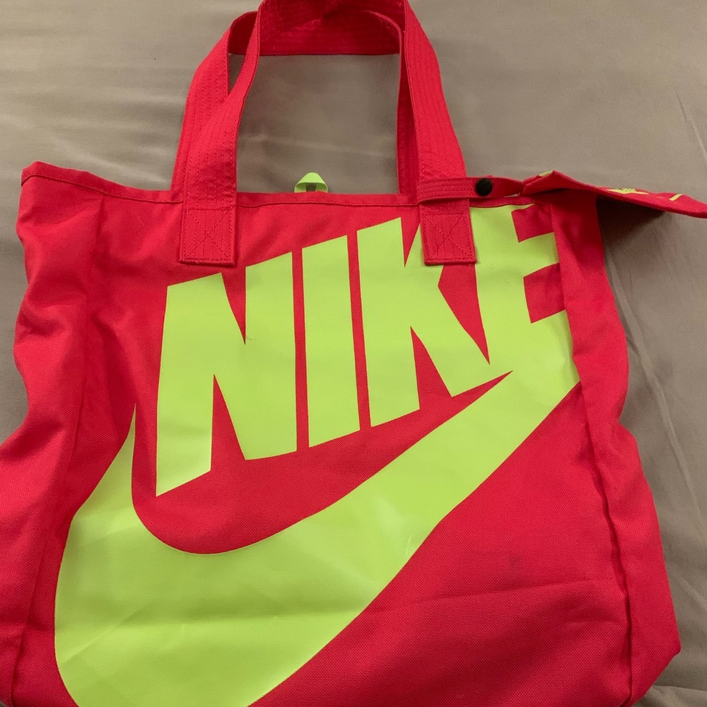 Nike Tote hot pink and lime green!